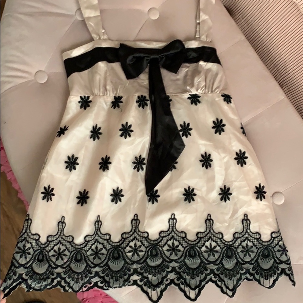 Adjustable cute bow pink top